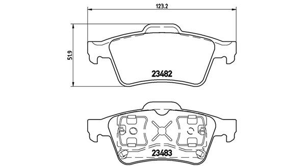 MAGNETI MARELLI stabdžių trinkelių rinkinys, diskinis stabdys 363700459044